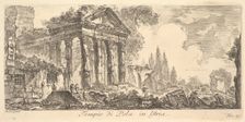 Plate 21: Temple of Pola in Istria (Tempio di Pola in Istria), ca. 1748. Creator: Giovanni Battista Piranesi