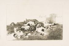 Plate 22 from The Disasters of War (Los Desastres de la Guerra): Even worse. (Tanto y ..., 1810. Creator: Francisco Goya