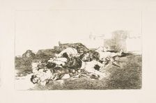 Plate 22 from The Disasters of War (Los Desastres de la Guerra): Even worse. (Tanto y ..., 1810. Creator: Francisco Goya