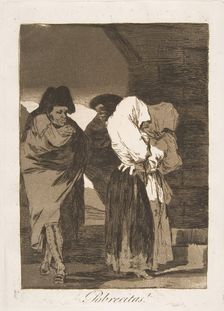 Plate 22 from Los Caprichos': Poor little girls! (Pobrecitas!), 1799. Creator: Francisco Goya