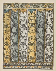 Plate 22: Wall Decoration: From Portfolio "Spanish Colonial Designs of New Mexico", 1935/1942. Creator: Unknown