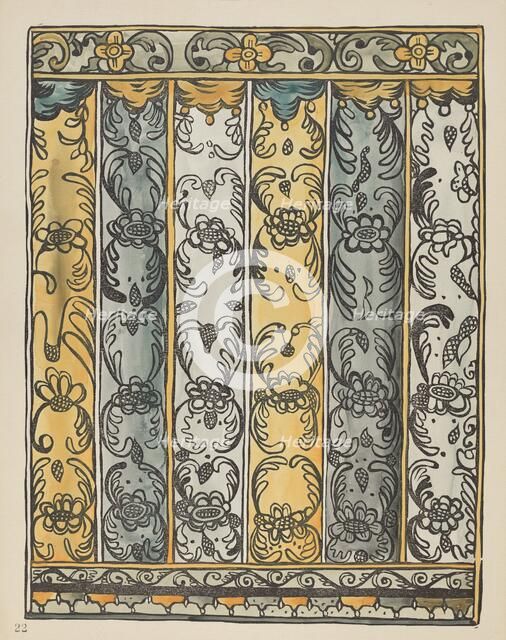 Plate 22: Wall Decoration: From Portfolio "Spanish Colonial Designs of New Mexico", 1935/1942. Creator: Unknown.