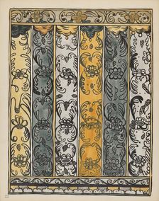 Plate 22: Wall Decoration, Laguna: From Portfolio "Spanish Colonial Designs of New Mexico", 1935/194 Creator: Unknown