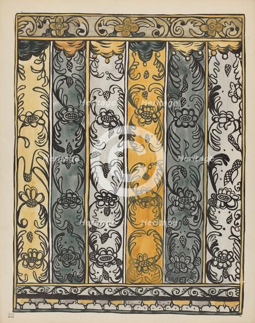 Plate 22: Wall Decoration, Laguna: From Portfolio "Spanish Colonial Designs of New Mexico", 1935/194 Creator: Unknown.