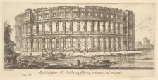 Plate 23: Amphitheater of Pola in Istria near the sea (Anfiteatro di Pola in Istria vi..., ca. 1748. Creator: Giovanni Battista Piranesi