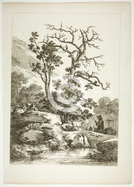 Plate 23 of 38 from Oeuvres de J. B. Huet, 1796–99. Creator: Jean Baptiste Marie Huet.