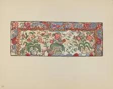 Plate 23: Painting on Buckskin: From Portfolio "Spanish Colonial Designs of New Mexico", 1935/1942. Creator: Unknown