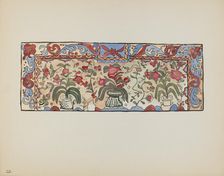 Plate 23: Painting on Buckskin, Laguna: From Portfolio "Spanish Colonial Designs...", 1935/1942. Creator: Unknown