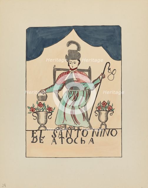 Plate 24: The Lost Child of Atocha: From Portfolio "Spanish Colonial Designs of New Mexico", 1935/19 Creator: Unknown.