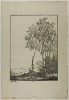 Plate 25 from Blatt Baum und Landschafts Studien, c.1810. Creator: Lorenz Ekemann Alesson