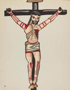Plate 26: Christ Crucified: From Portfolio "Spanish Colonial Designs of New Mexico", 1935/1942. Creator: Unknown