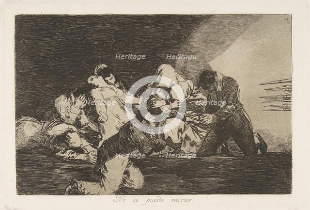 Plate 26 from 'The Disasters of War' (Los Desastres de la Guerra): 'One..., 1810-20, published 1863. Creator: Francisco Goya.