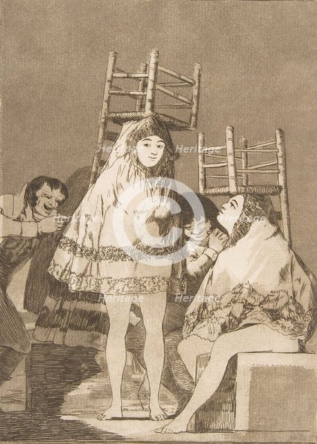 Plate 26 from ' Los Caprichos':They've already got a seat (Ya tienen asiento.), 1799. Creator: Francisco Goya.