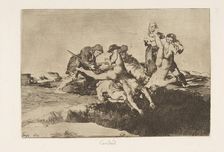 Plate 27 from The Disasters of War (Los Desastres de la Guerra): Char..., 1810 ( published 1863). Creator: Francisco Goya