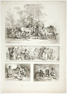 Plate 27 of 38 from Oeuvres de J. B. Huet, 1796–99. Creator: Jean Baptiste Marie Huet