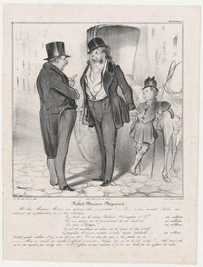 Plate 27: Robert Macaire Négociant, 1838. Creator: Honore Daumier