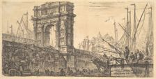 Plate 28: Arch of Trajan in Ancona (Arco di Trajano in Ancona), ca. 1748. Creator: Giovanni Battista Piranesi