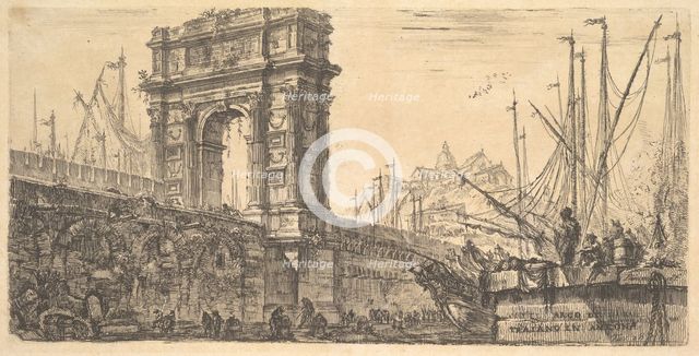 Plate 28: Arch of Trajan in Ancona (Arco di Trajano in Ancona), ca. 1748. Creator: Giovanni Battista Piranesi.