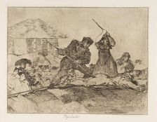 Plate 28 from The Disasters of War (Los Desastres de la Guerra): Rabbl..., 1810 (published 1863). Creator: Francisco Goya