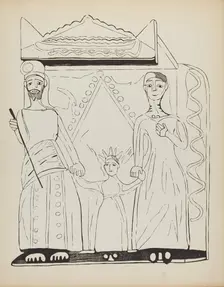 Plate 28: The Holy Family: From Portfolio "Spanish Colonial Designs of New Mexico", 1935/1942. Creator: Unknown