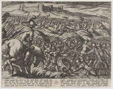 Plate 29: Civilis Floods the Land by Defensively Breaking the Dikes, from The War of the R..., 1611. Creator: Antonio Tempesta
