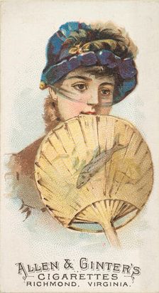 Plate 29, from the Fans of the Period series (N7) for Allen & Ginter Cigarettes Brands, 1889. Creator: Allen & Ginter