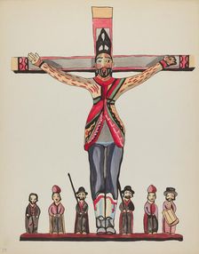 Plate 29: Saint Acacius: From Portfolio "Spanish Colonial Designs of New Mexico", 1935/1942. Creator: Unknown