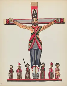 Plate 29: Saint Acacius: From Portfolio "Spanish Colonial Designs of New Mexico", 1935/1942. Creator: Unknown