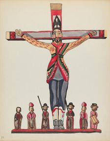 Plate 29: Saint Acacius: From Portfolio "Spanish Colonial Designs of New Mexico", 1935/1942. Creator: Unknown
