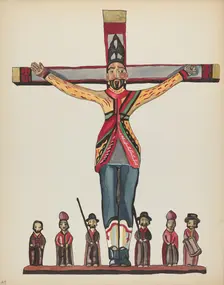 Plate 29: Saint Acacius: From Portfolio "Spanish Colonial Designs of New Mexico", 1935/1942. Creator: Unknown