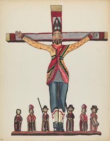 Plate 29: Saint Acacius: From Portfolio "Spanish Colonial Designs of New Mexico", 1935/1942. Creator: Unknown