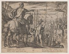 Plate 3: Alexander Instructing his Soldiers, from The Deeds of Alexander the Great, 1608. Creator: Antonio Tempesta