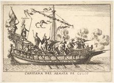 Plate 3: Captain of the army of Chalchis (Capitana del armata de Colco), from the series ..., 1664. Creator: Unknown