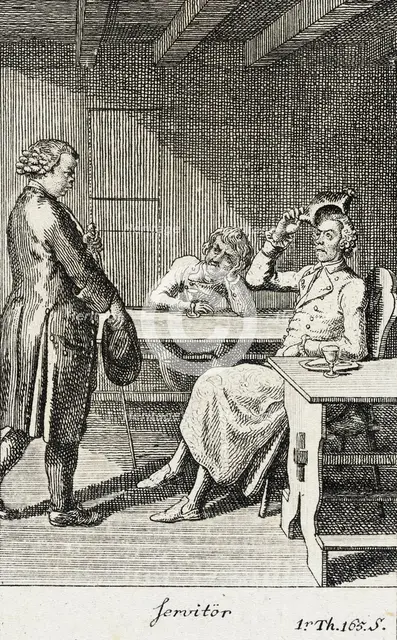 Plate 3 for J.G. Muller's 'Siegfried von Lindenberg', 1783. Creator: Daniel Nikolaus Chodowiecki.