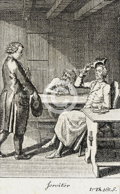 Plate 3 for J.G. Muller's 'Siegfried von Lindenberg', 1783. Creator: Daniel Nikolaus Chodowiecki.