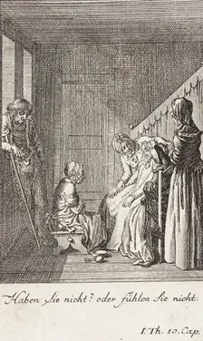 Plate 3 for Thomas Smollett's The Adventures of Peregrine Pickle 1785. Creator: Daniel Nikolaus Chodowiecki