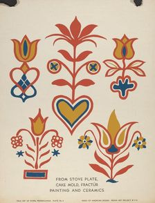 Plate 3: From Portfolio "Folk Art of Rural Pennsylvania", c. 1939. Creator: Unknown