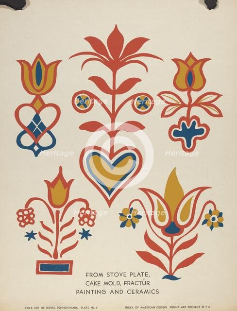 Plate 3: From Portfolio "Folk Art of Rural Pennsylvania", c. 1939. Creator: Unknown.