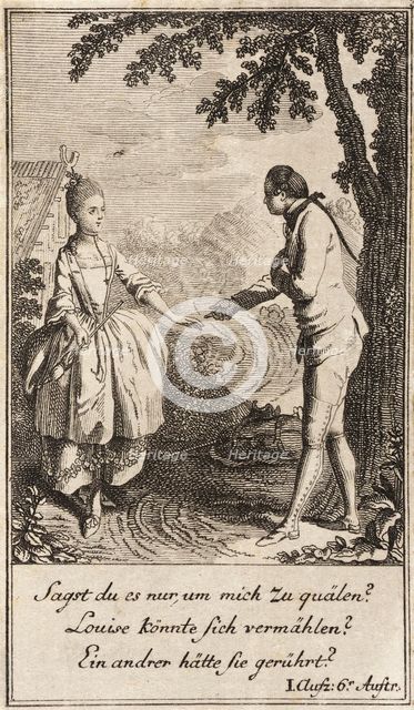 Plate 3 from The Deserter by Sedaine, 1775. Creator: Daniel Berger.
