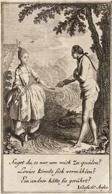 Plate 3 from The Deserter by Sedaine, 1775. Creator: Daniel Berger