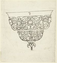 Plate 3, from XX Stuck zum (ornamental designs for goblets and beakers), 1601. Creator: Master AP