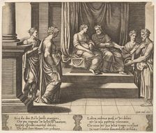 Plate 3: Psyche's two sisters are married to kings, from The Fable of Psyche 1530-60. Creator: Master of the Die