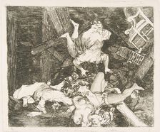 Plate 30 from The Disasters of War (Los Desastres de la Guerra): Ravages of War. (Estr..., 1810. Creator: Francisco Goya