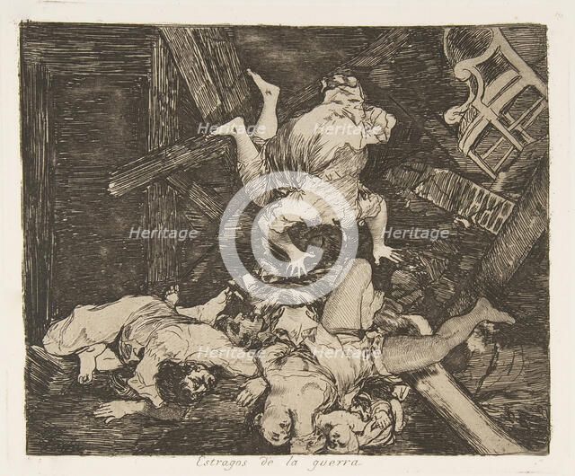 Plate 30 from 'The Disasters of War' (Los Desastres de la Guerra): 'Ravag..., 1810 (published 1863). Creator: Francisco Goya.