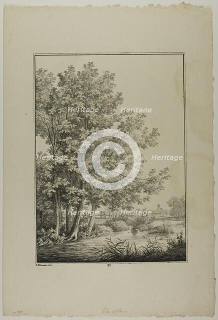 Plate 30 from Blatt Baum und Landschafts Studien, c.1810. Creator: Lorenz Ekemann Alesson.