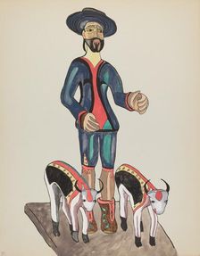 Plate 30: Saint Isidore: From Portfolio "Spanish Colonial Designs of New Mexico", 1935/1942. Creator: Unknown