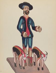 Plate 30: Saint Isidore: From Portfolio "Spanish Colonial Designs of New Mexico", 1935/1942. Creator: Unknown
