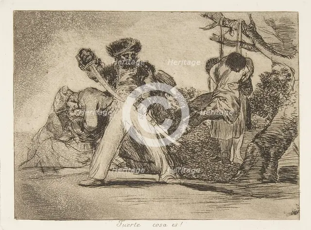 Plate 31 from 'The Disasters of War' (Los Desastres de la Guerra): 'That'..., 1810 (published 1863). Creator: Francisco Goya.