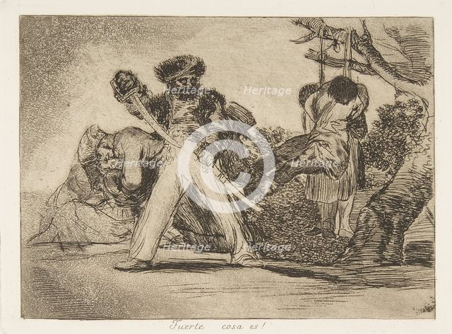 Plate 31 from 'The Disasters of War' (Los Desastres de la Guerra): 'That'..., 1810 (published 1863). Creator: Francisco Goya.