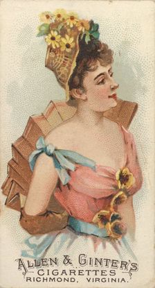 Plate 31, from the Fans of the Period series (N7) for Allen & Ginter Cigarettes Brands, 1889. Creator: Allen & Ginter